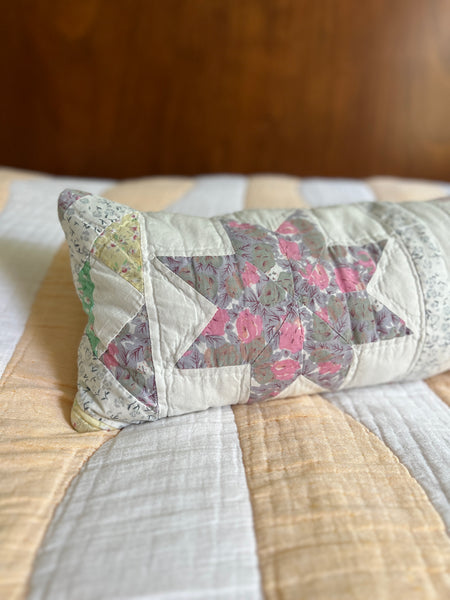 floral quilt pillow no. 5