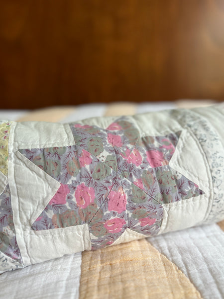 floral quilt pillow no. 5