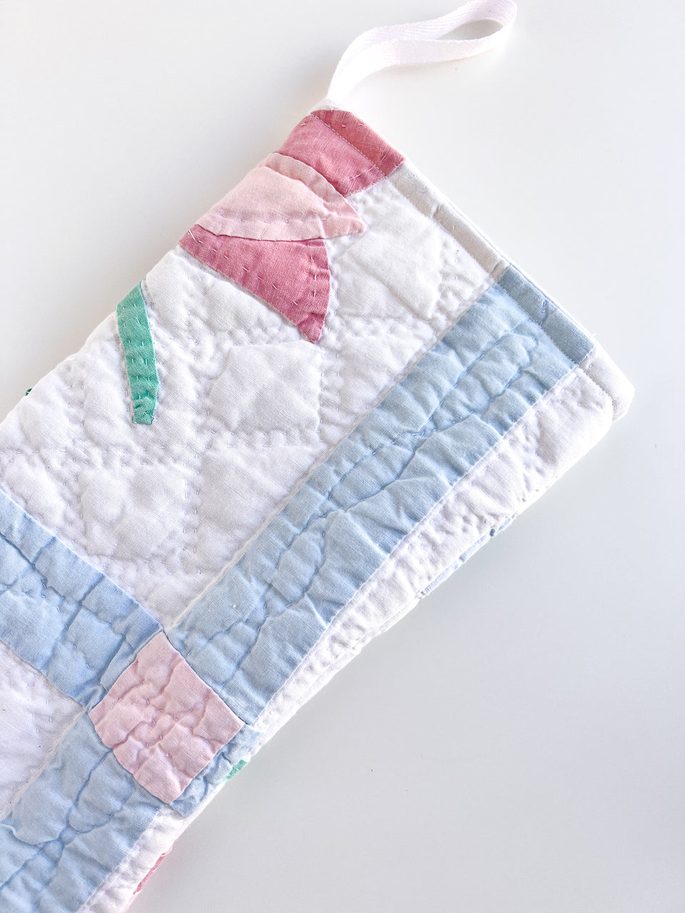 FLOWER POWER vintage quilt stocking no. 3