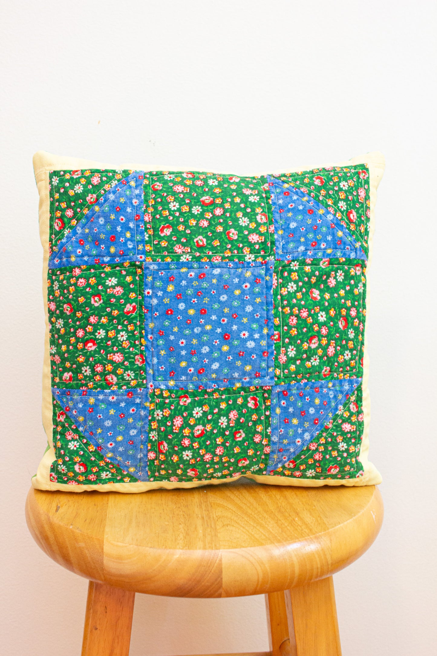 vintage patchwork pillow no. 9