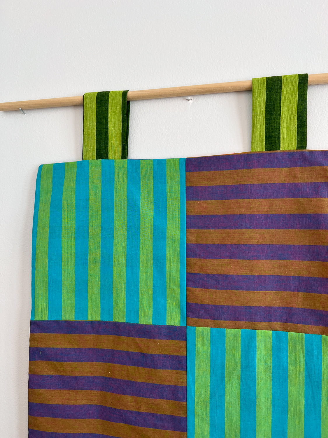 reversible stripey wall hanging no. 4