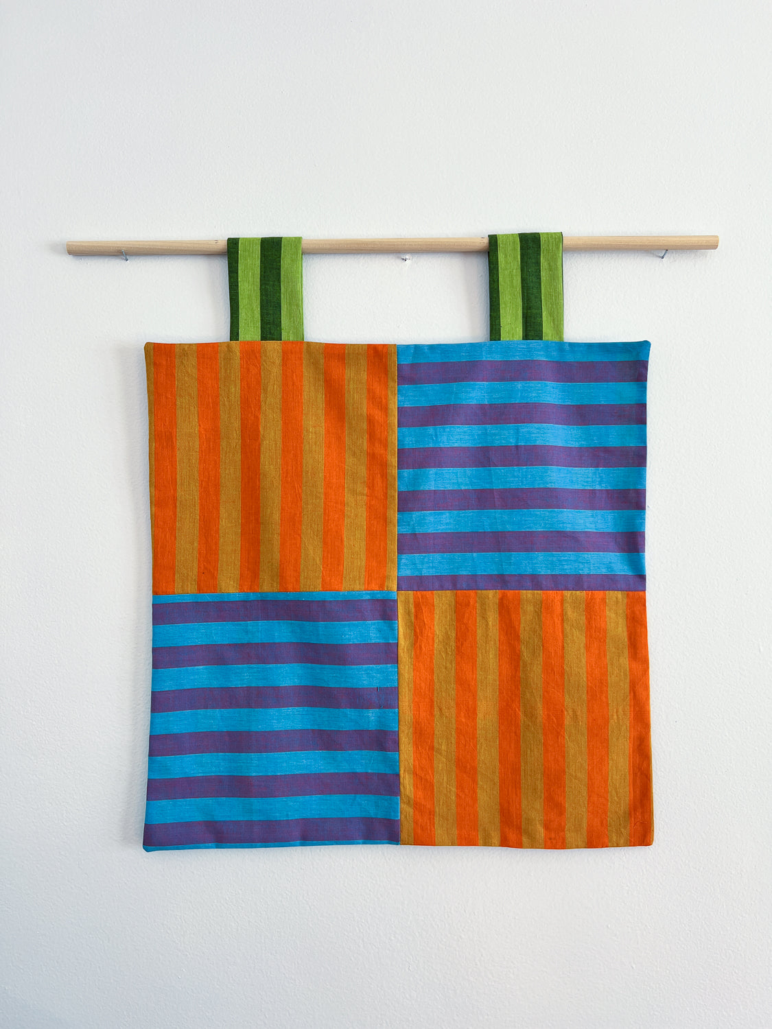 reversible stripey wall hanging no. 4