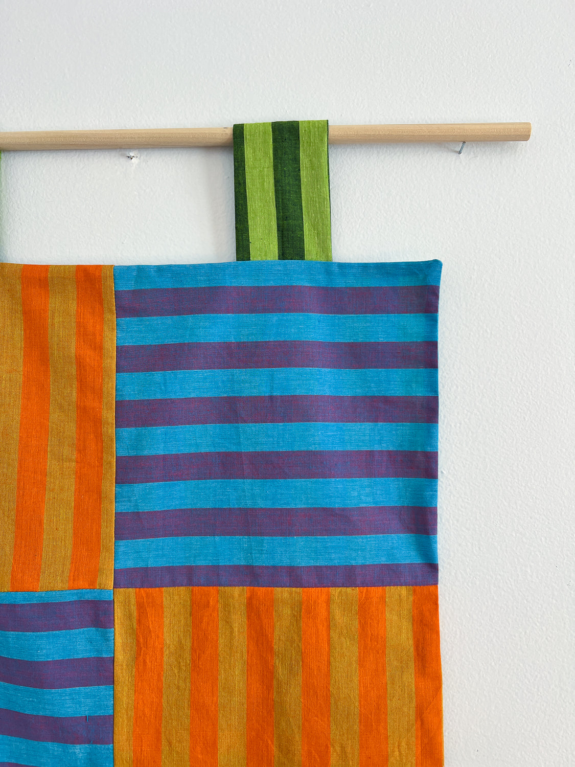 reversible stripey wall hanging no. 4