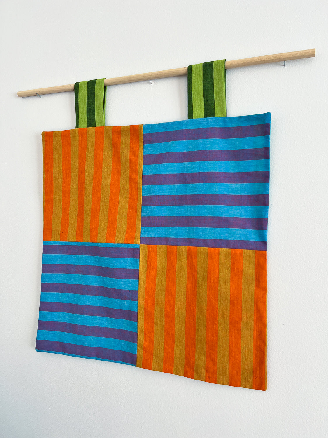 reversible stripey wall hanging no. 4