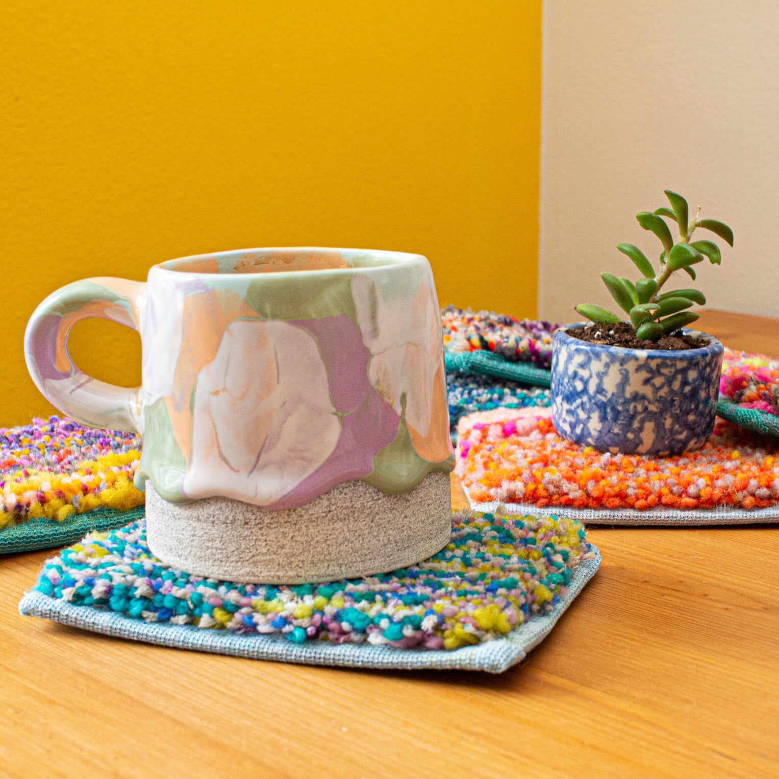 Mug Rug Large mug rugs – mishmash social media consulting
