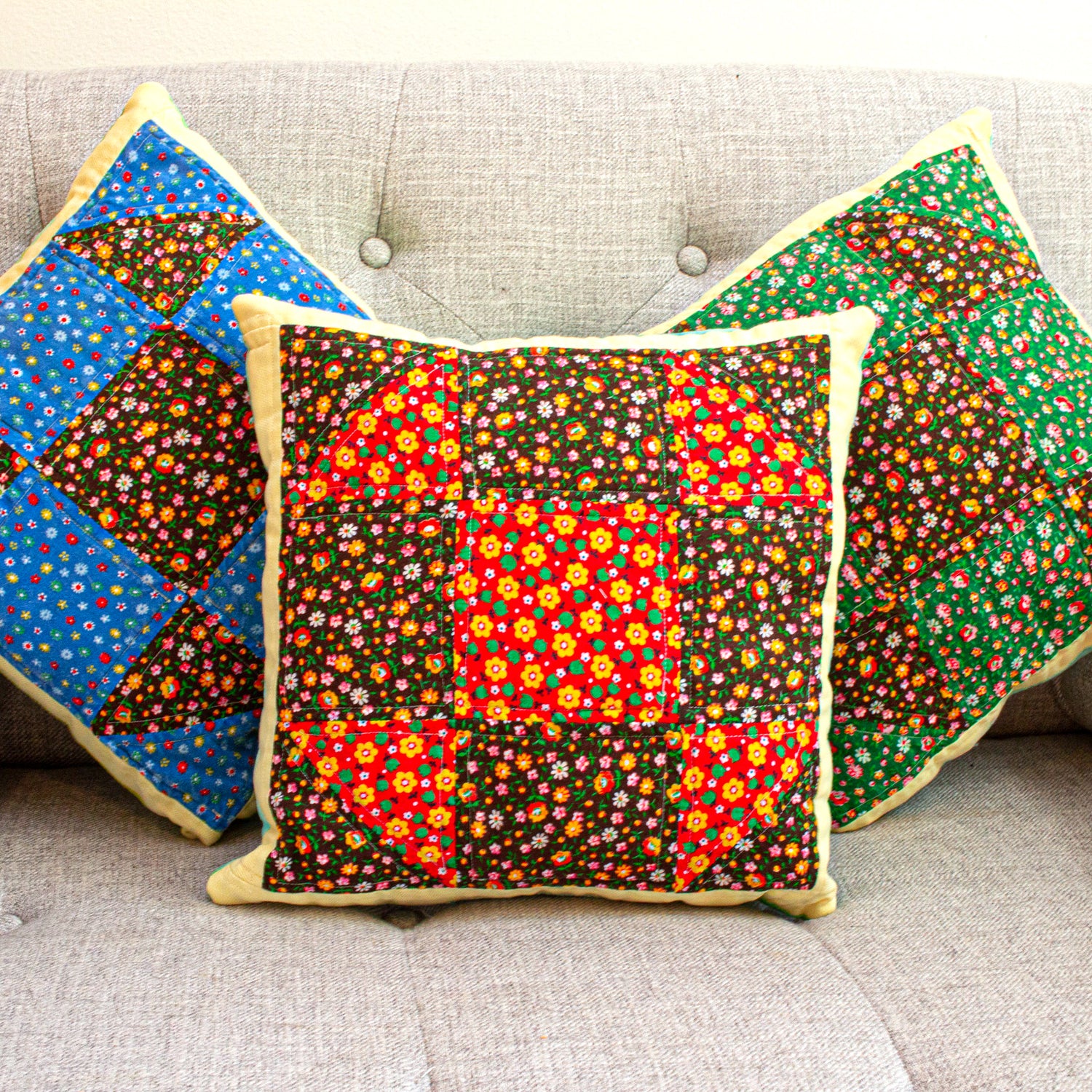 patchwork pillows