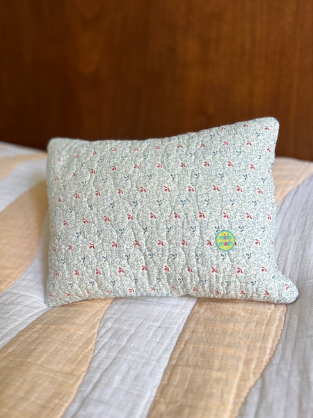floral quilt pillow no. 3