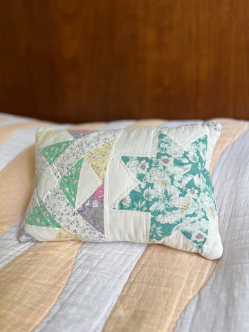 floral quilt pillow no. 2