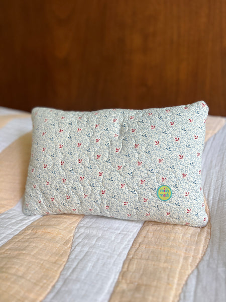 floral quilt pillow no. 2