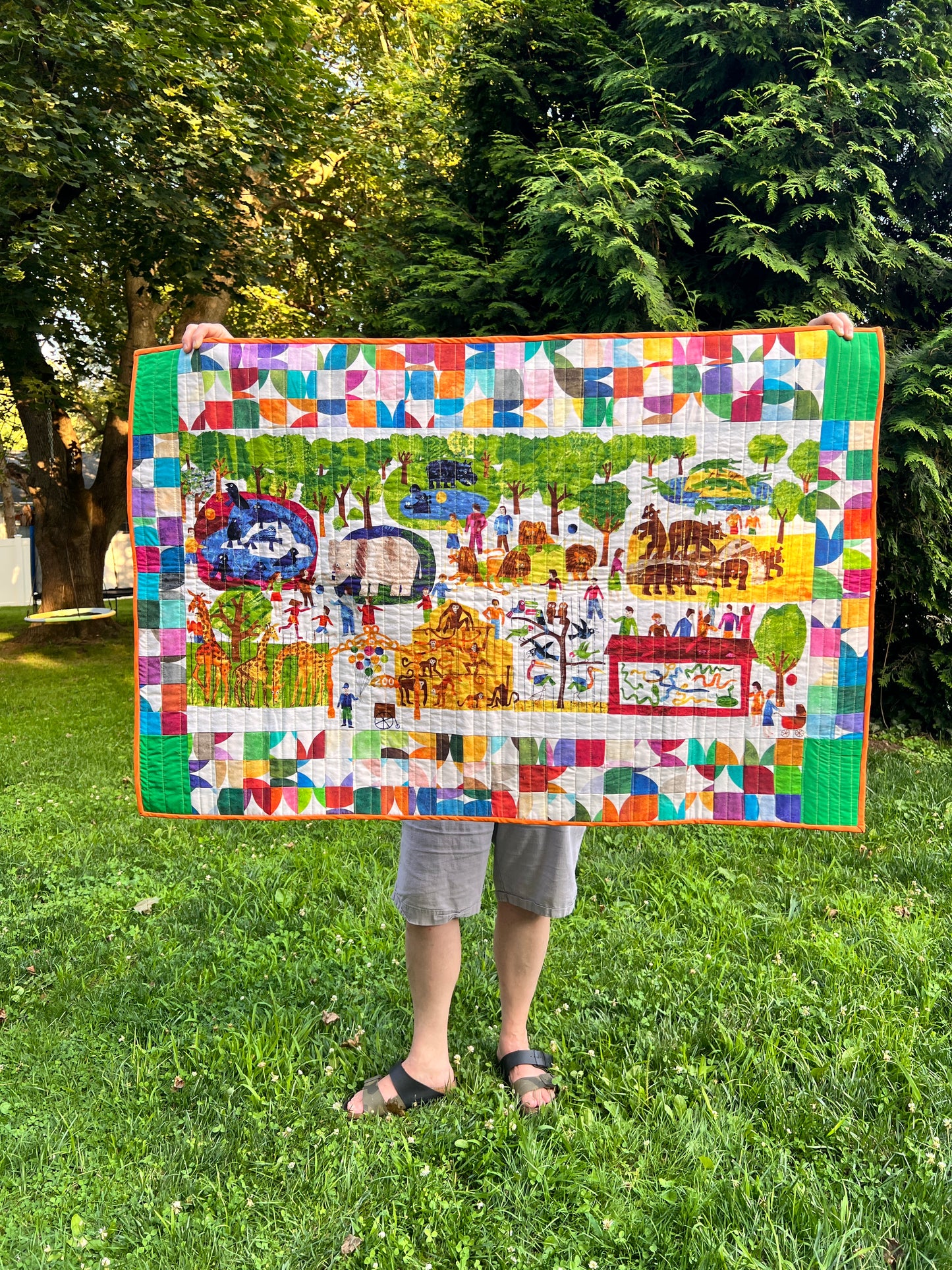 ERIC CARLE ZOO handmade quilt