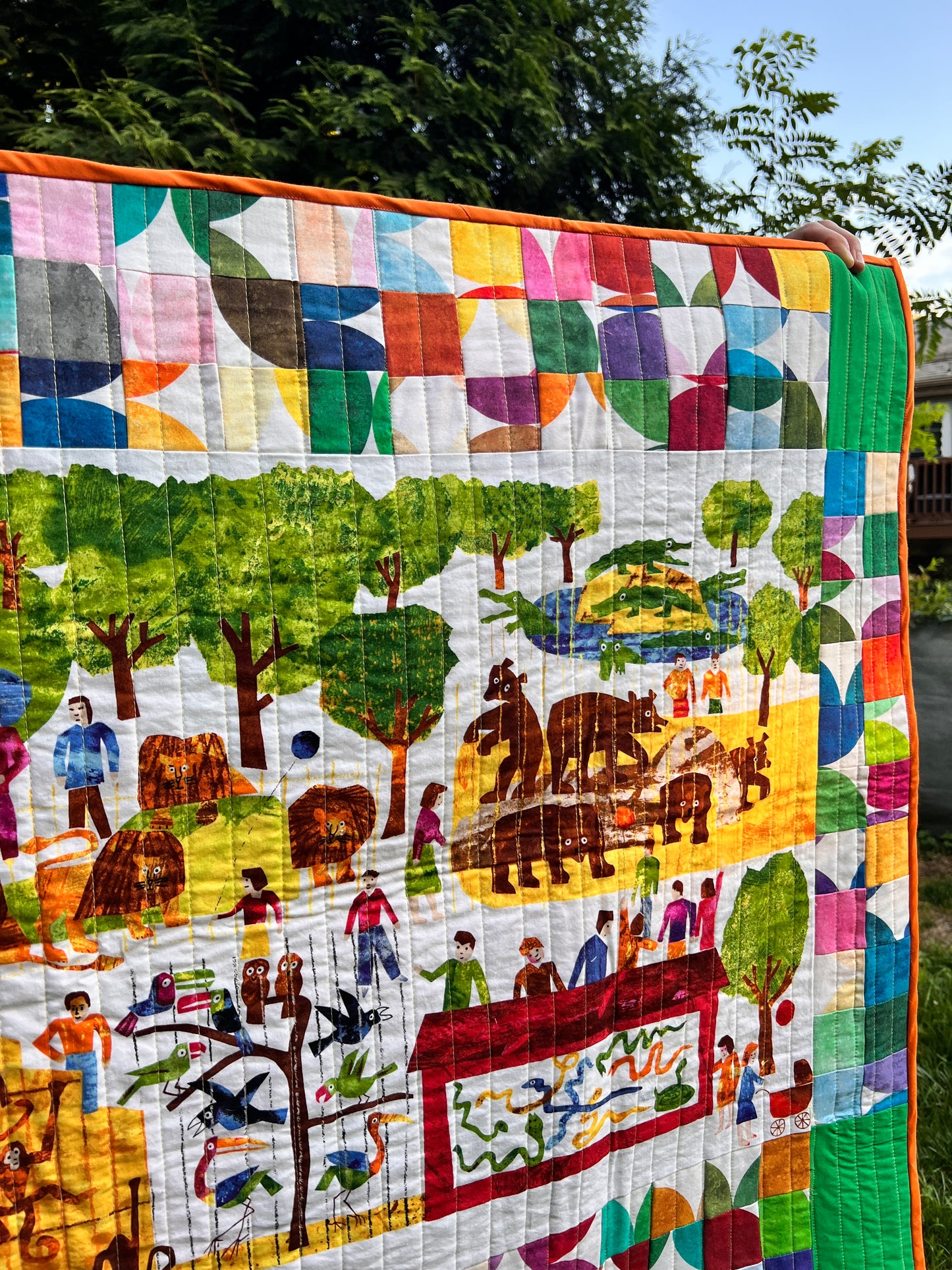 ERIC CARLE ZOO handmade quilt