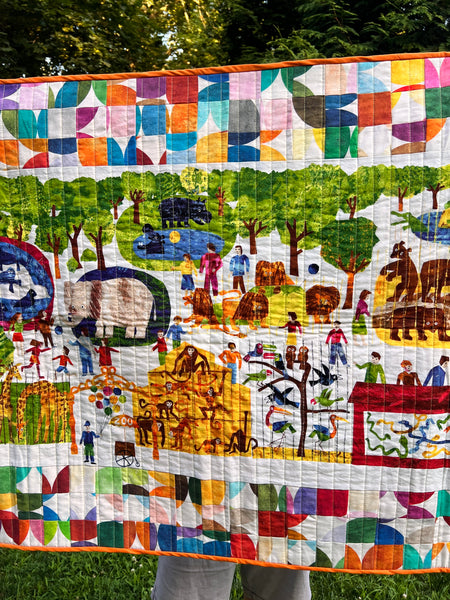 ERIC CARLE ZOO handmade quilt