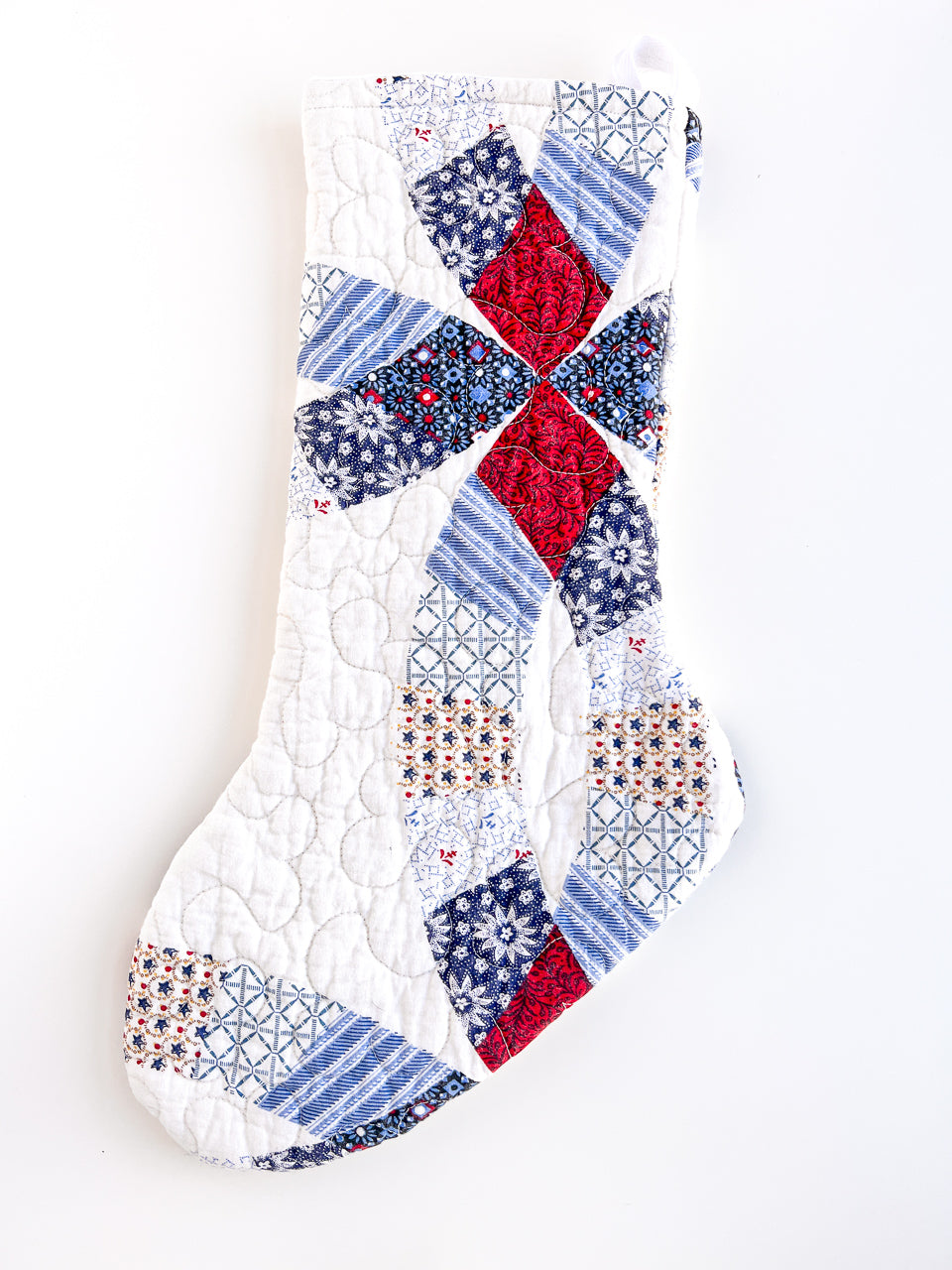 vintage quilt stocking no. 2