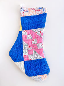vintage quilt stocking no. 4