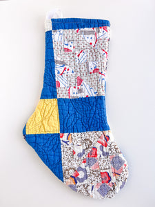 vintage quilt stocking no. 5