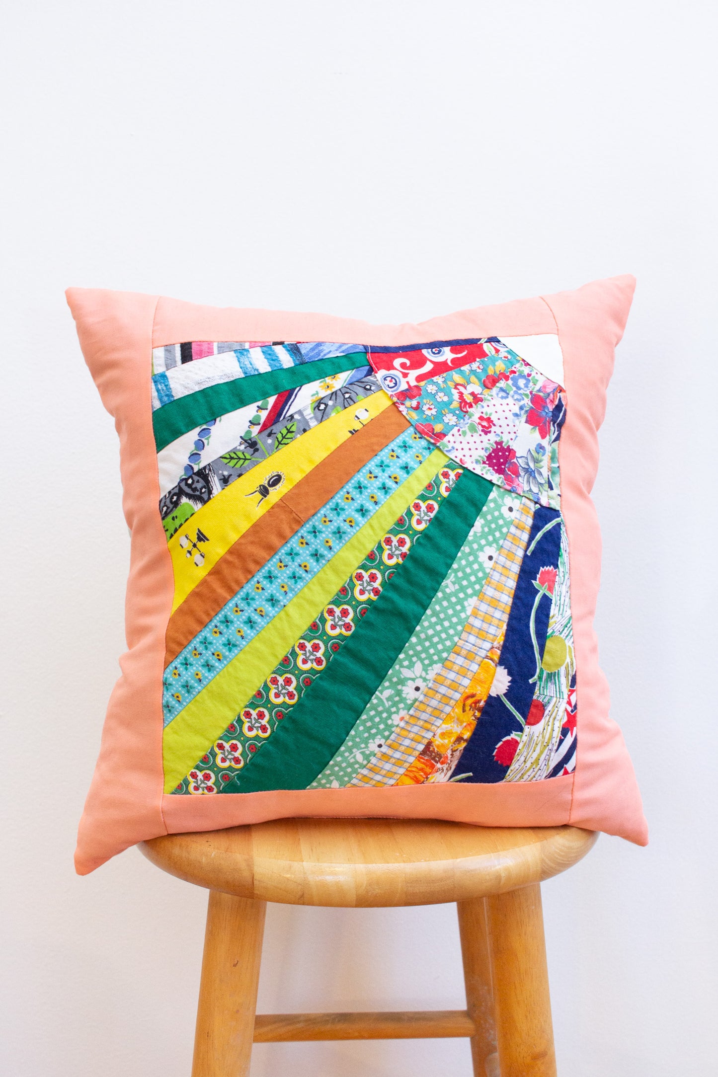 vintage patchwork pillow no. 12