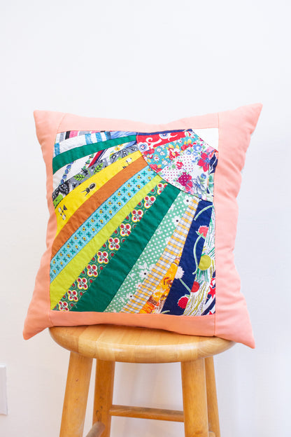 vintage patchwork pillow no. 12