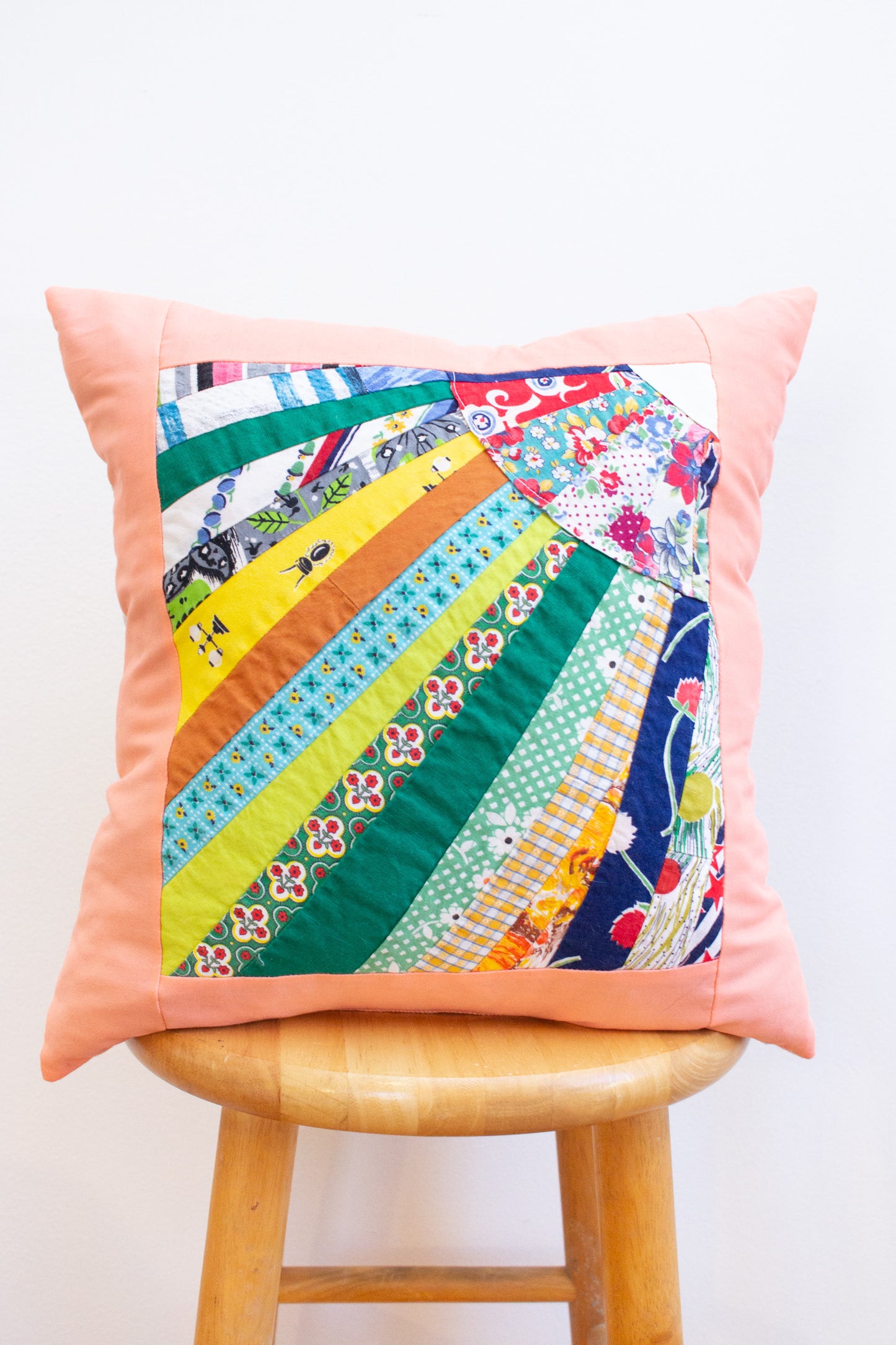 vintage patchwork pillow no. 12