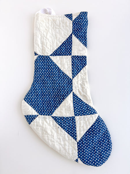vintage quilt stocking no. 7