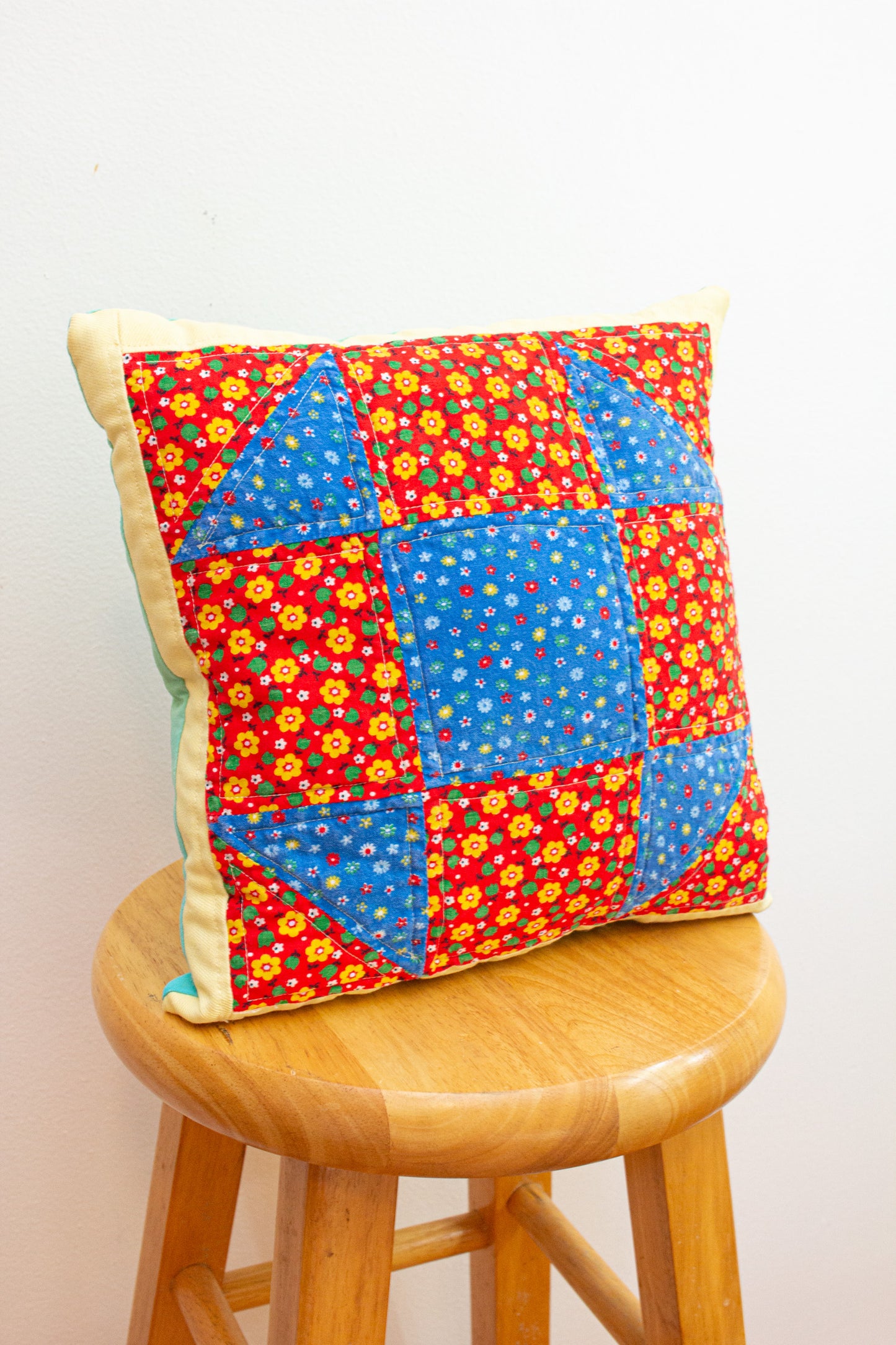 vintage patchwork pillow no. 1