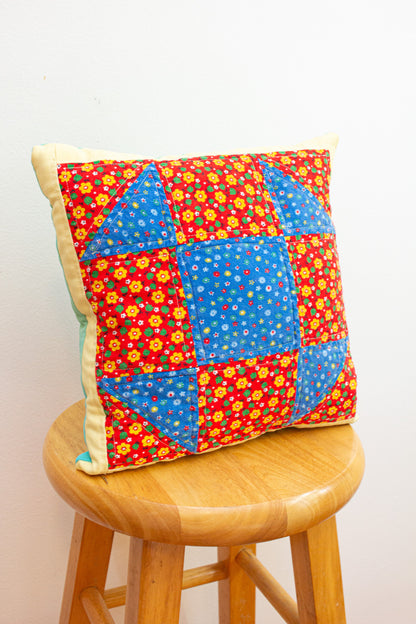 vintage patchwork pillow no. 1