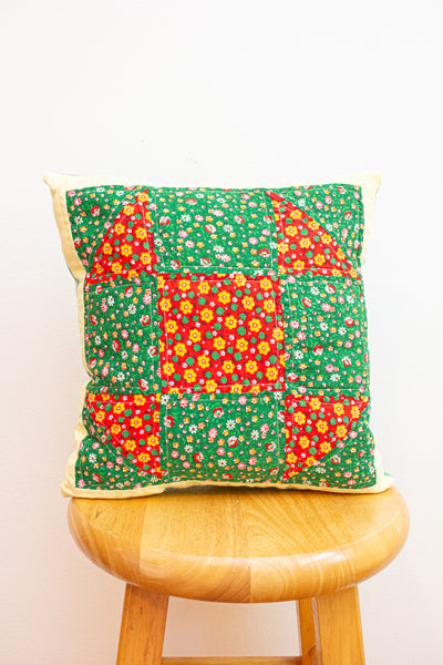vintage patchwork pillow no. 3