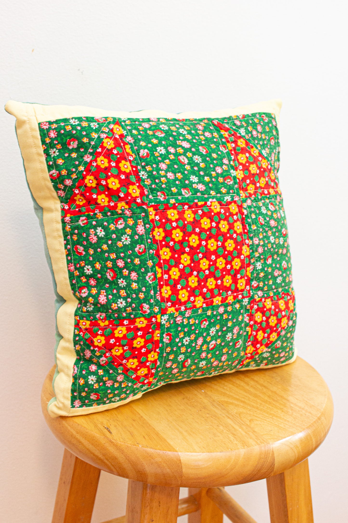 vintage patchwork pillow no. 3