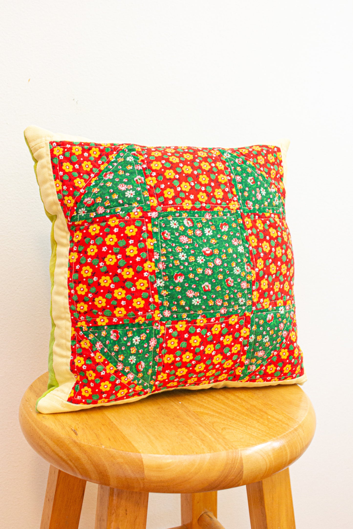 vintage patchwork pillow no. 4