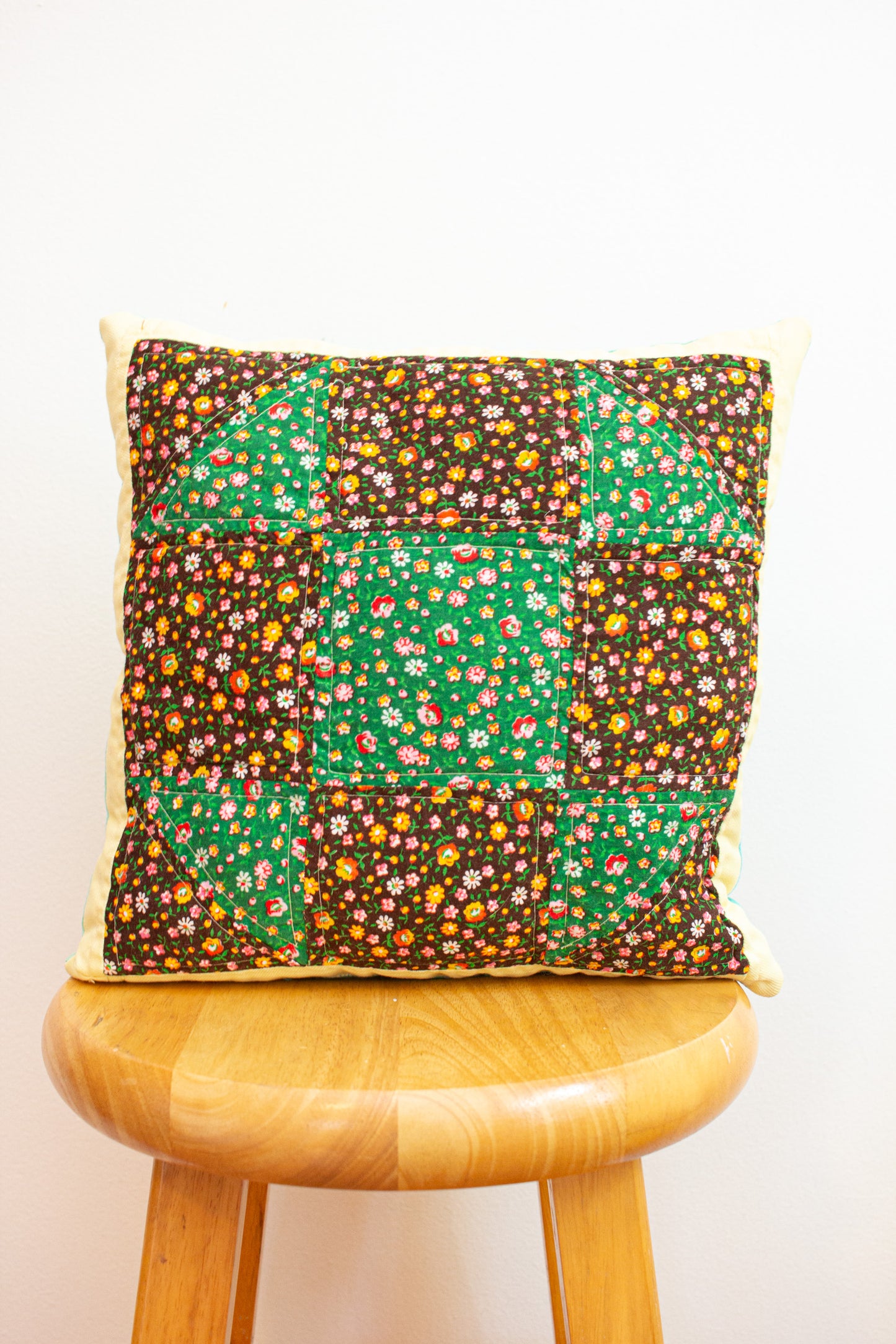 vintage patchwork pillow no. 5