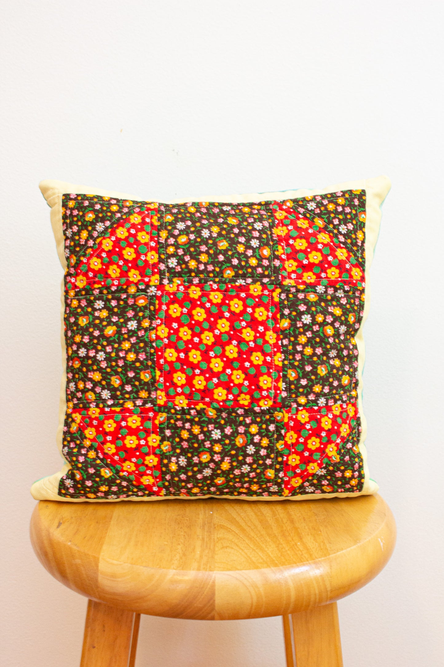 vintage patchwork pillow no. 7