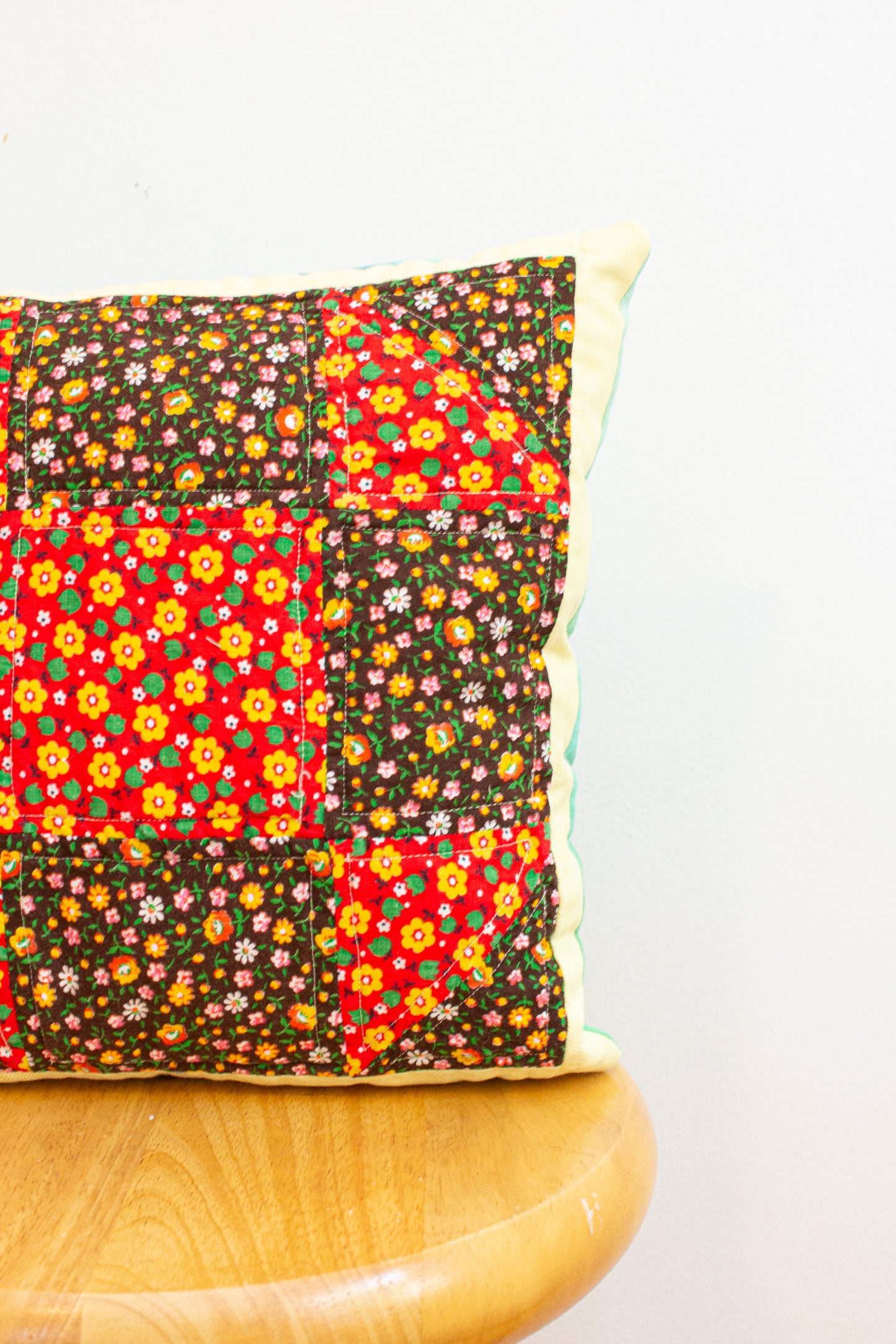 vintage patchwork pillow no. 7