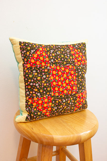 vintage patchwork pillow no. 7