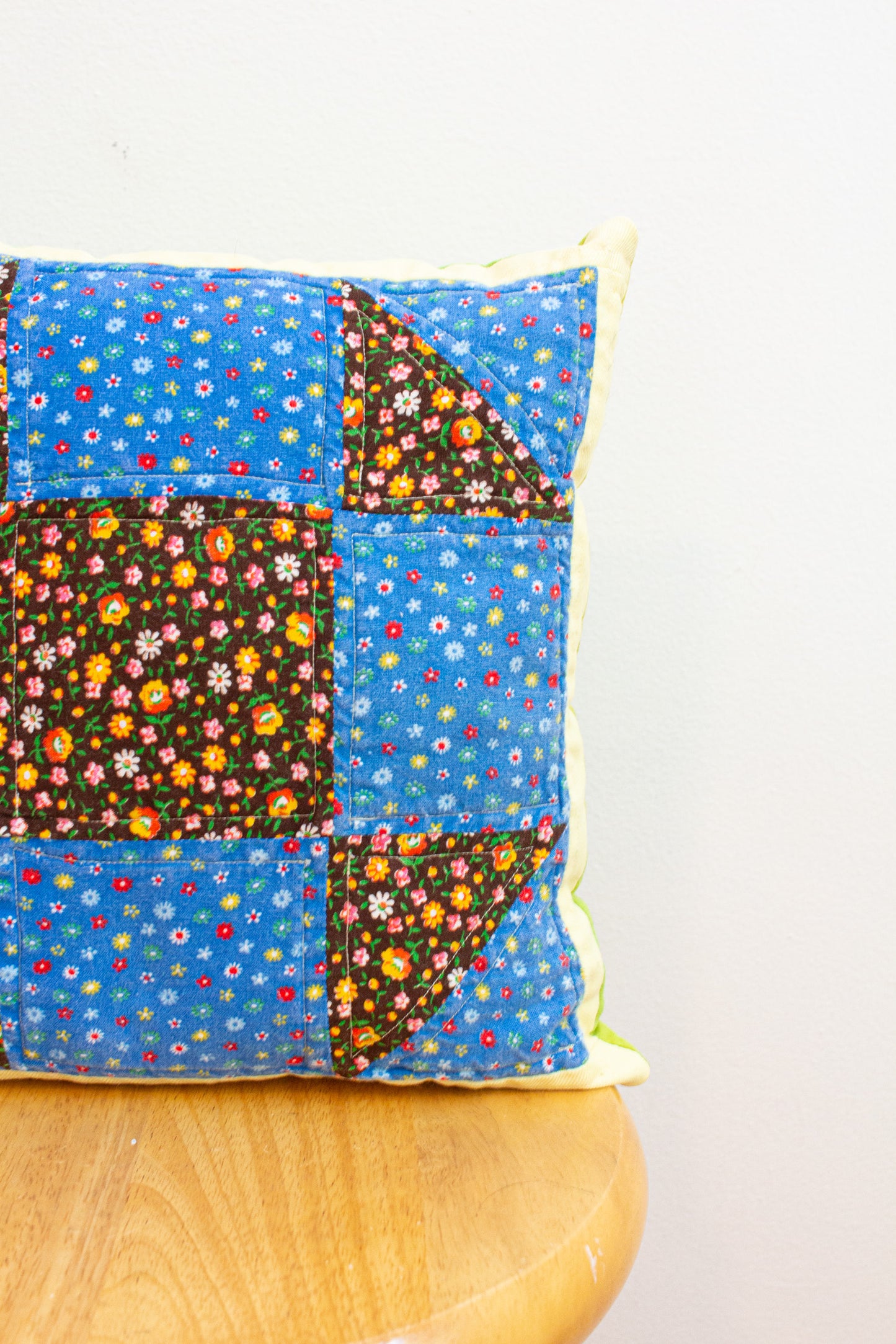 vintage patchwork pillow no. 8