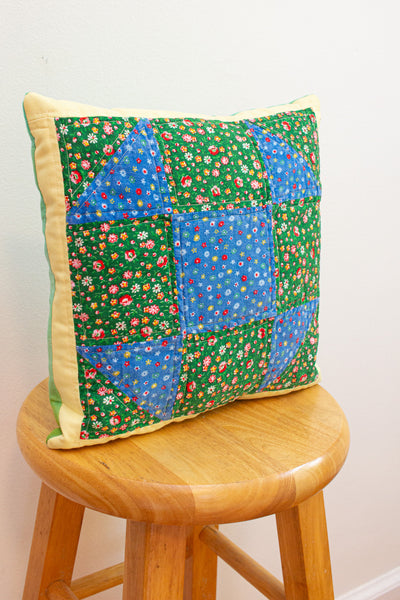vintage patchwork pillow no. 9