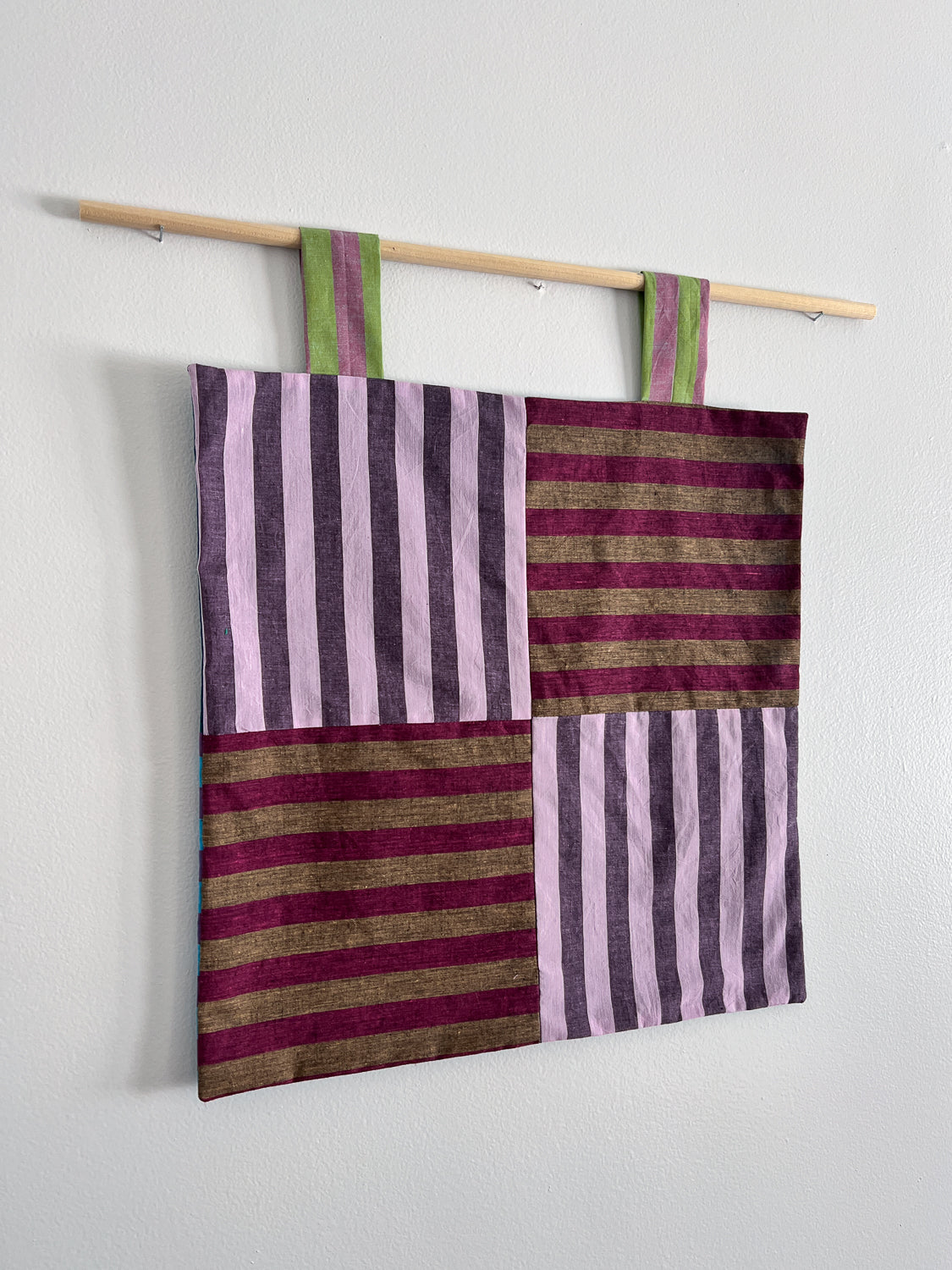 reversible stripey wall hanging no. 1