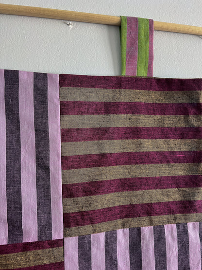 reversible stripey wall hanging no. 1