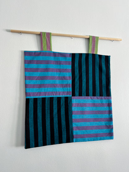 reversible stripey wall hanging no. 1