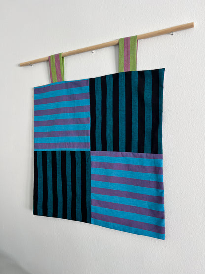 reversible stripey wall hanging no. 1