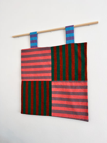 reversible stripey wall hanging no. 2