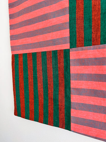 reversible stripey wall hanging no. 2