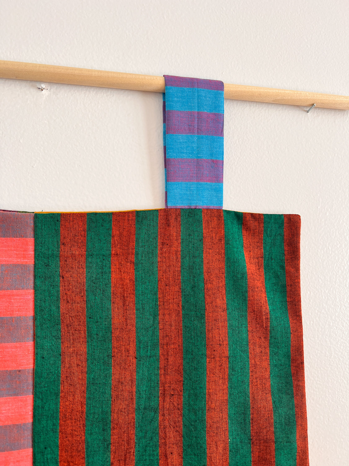 reversible stripey wall hanging no. 2