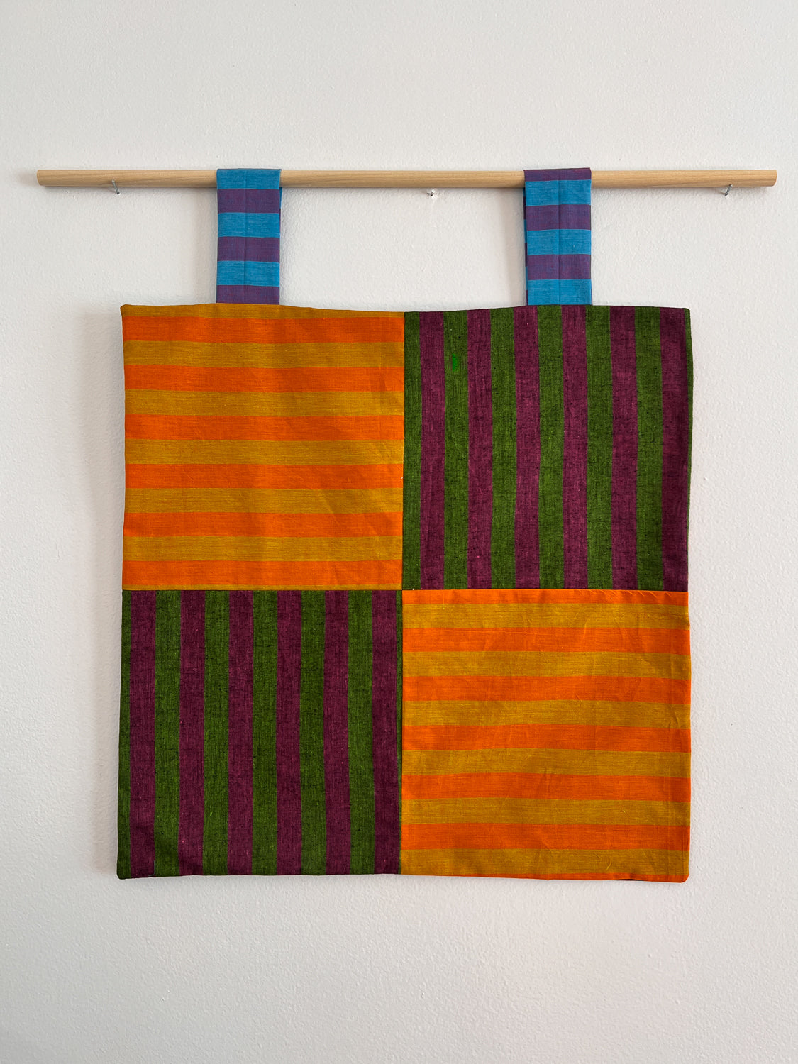 reversible stripey wall hanging no. 2