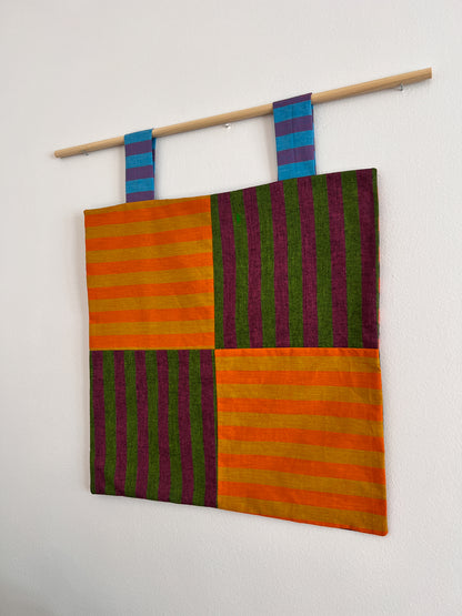 reversible stripey wall hanging no. 2