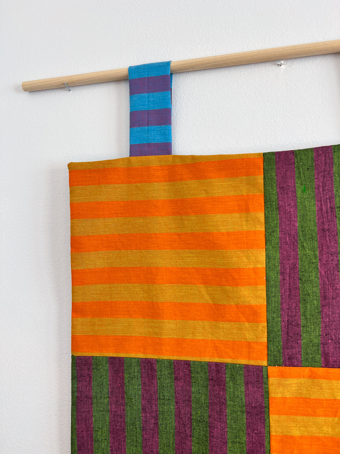 reversible stripey wall hanging no. 2