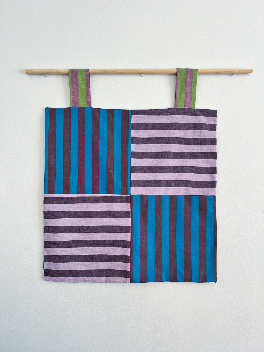 reversible stripey wall hanging no. 3