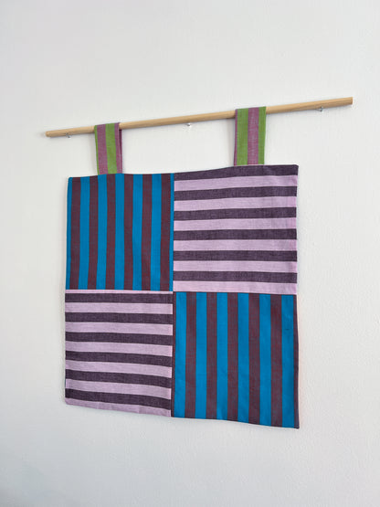 reversible stripey wall hanging no. 3