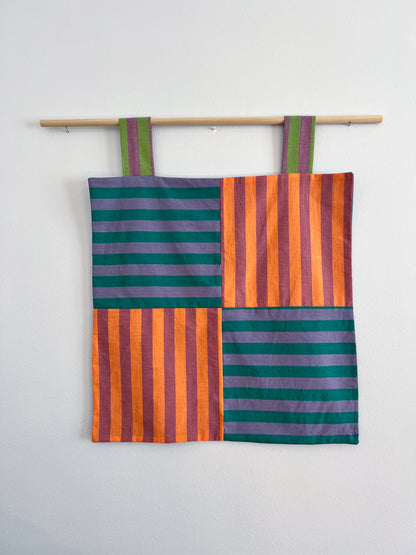 reversible stripey wall hanging no. 3