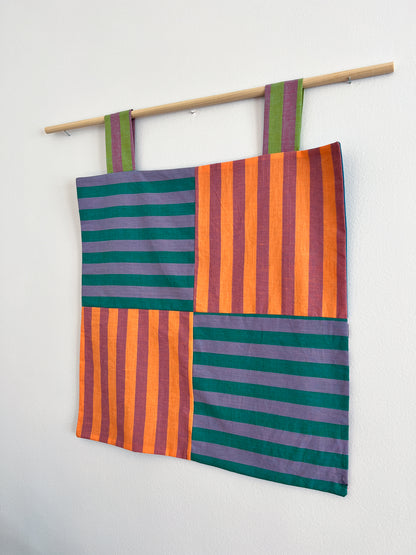 reversible stripey wall hanging no. 3