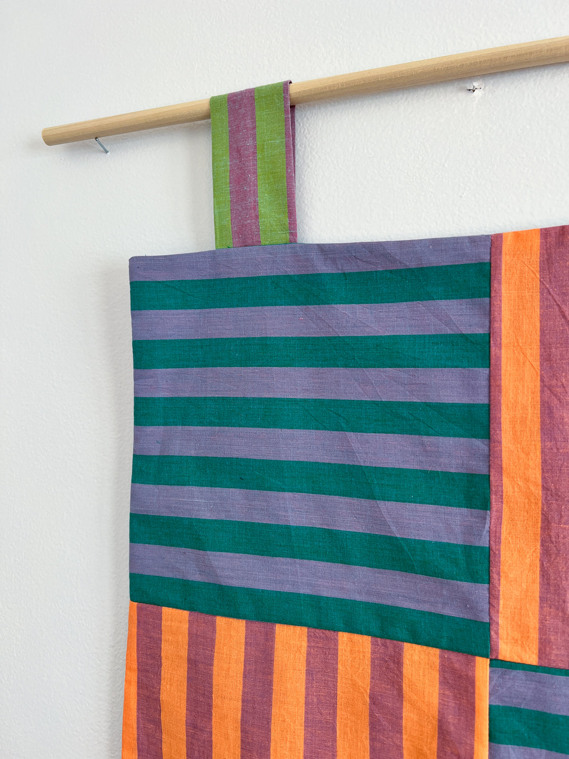 reversible stripey wall hanging no. 3