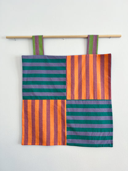 reversible stripey wall hanging no. 3